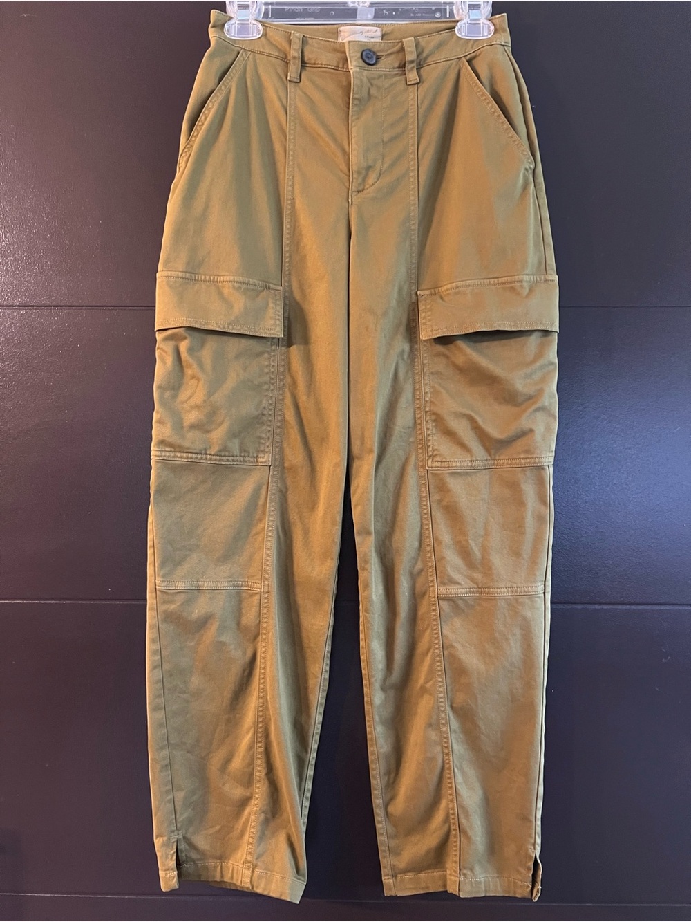 Universal Thread Olive Green High-Rise Cargo Ankle Pants